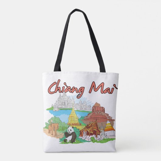 Chiang Mai, Thailand Tote Bag (Achterkant)