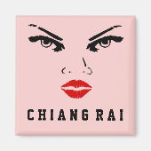 Chiang Rai, Thailand Vrouw Magneet (Voorkant)