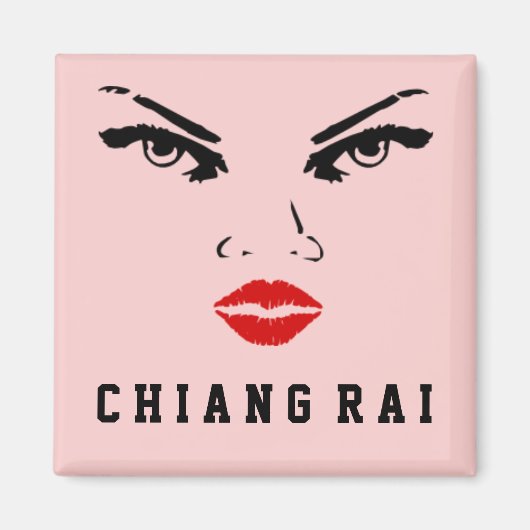 Chiang Rai, Thailand Vrouw Magneet (Voorkant)