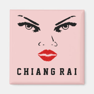 Chiang Rai, Thailand Woman Magneet