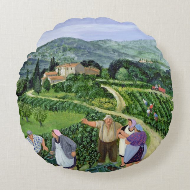 Chianti Classico Villa Trasqua Rond Kussen (Voorkant)