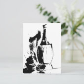 Chianti Watercolour Postcard Briefkaart (Staand voorkant)