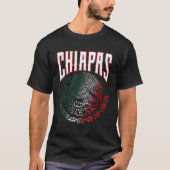 Chiapas Con El ã Guatemala Mexico São Mbolo Patrio T-shirt (Voorkant)