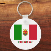 Chiapas Onofficiële vlag Sleutelhanger (Voorkant)