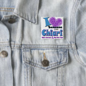 Chiari Awareness Vierkante Button 5,1 Cm (In situ)
