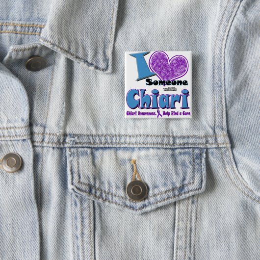 Chiari Awareness Vierkante Button 5,1 Cm (In situ)