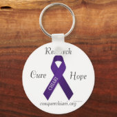 CHIARI, Cure, Hope, Research, conquerchiari.org Sleutelhanger (Voorkant)