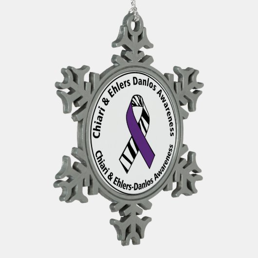 Chiari en Ehlers Danlos Awareness Ribbon Ornament (Links)
