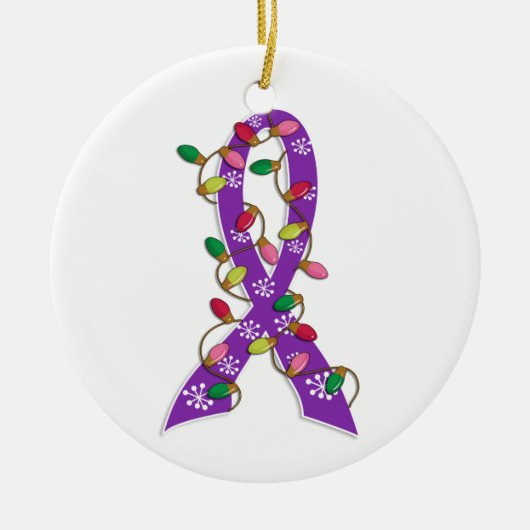 Chiari Malformatie kerstllamlint Keramisch Ornament (Voorkant)