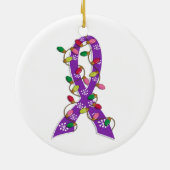 Chiari Malformatie kerstllamlint Keramisch Ornament (Achterkant)