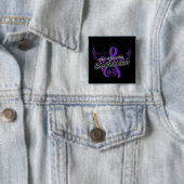 Chiari Malformation Awareness 16 Vierkante Button 5,1 Cm (In situ)
