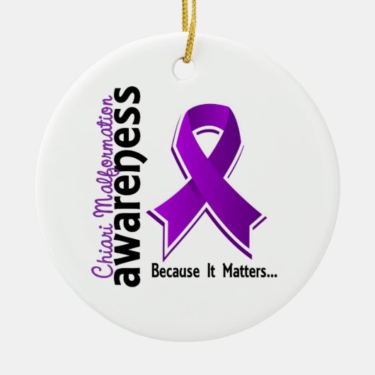 Chiari Malformation Awareness 5 Keramisch Ornament (Voorkant)