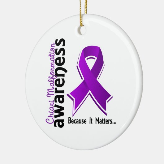 Chiari Malformation Awareness 5 Keramisch Ornament (Links)