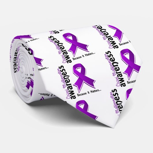 Chiari Malformation Awareness 5 Stropdas (Opgerold)