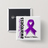 Chiari Malformation Awareness 5 Vierkante Button 5,1 Cm (Voorkant /achterkant)