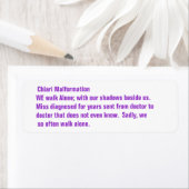 Chiari Malformation Awareness Etiket (Insitu)