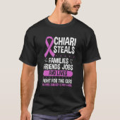 Chiari Malformation Awareness Family Warrior Purpl T-shirt (Voorkant)