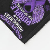Chiari Malformation Awareness Moeder Support Fleece Deken (Hoek)