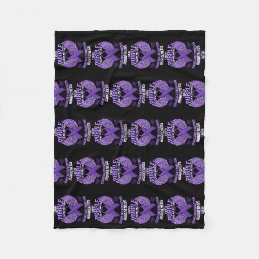 Chiari Malformation Awareness Moeder Support Fleece Deken (Voorkant)