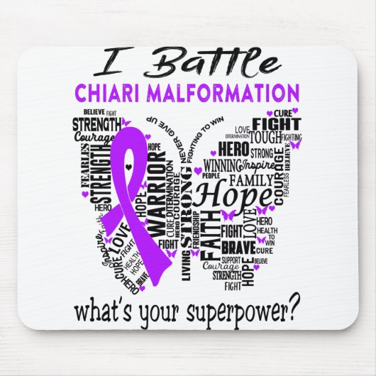 Chiari Malformation Awareness Month Ribbon Gifts Muismat (Voorkant)