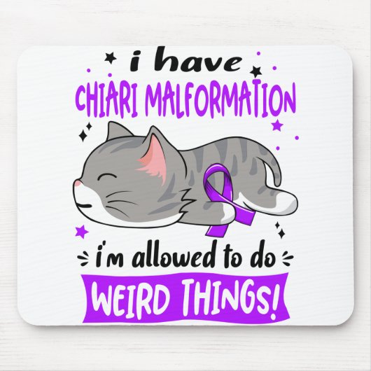 Chiari Malformation Awareness Month Ribbon Gifts Muismat (Voorkant)