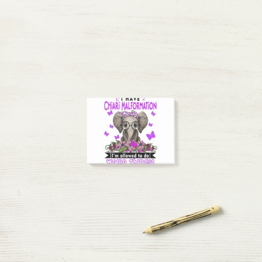 Chiari Malformation Awareness Month Ribbon Gifts Post-it® Notes (Op bureau)