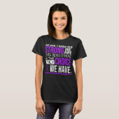 Chiari Malformation Awareness no Choice Ribbon T-shirt (Voorkant volledig)