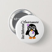 Chiari Malformation Awareness Penguin Ronde Button 5,7 Cm (Voorkant /achterkant)