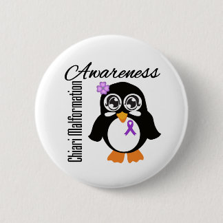 Chiari Malformation Awareness Penguin Ronde Button 5,7 Cm