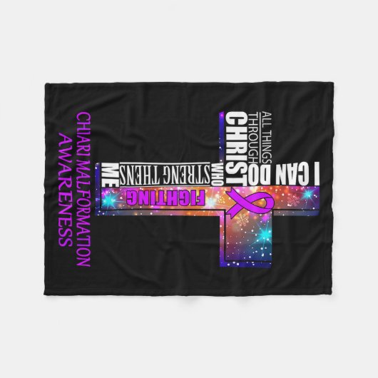 Chiari Malformation Awareness Shirt - Christmas Gi Fleece Deken (Voorkant (Horizontaal))