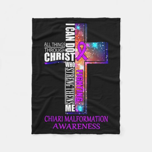 Chiari Malformation Awareness Shirt - Christmas Gi Fleece Deken (Voorkant)