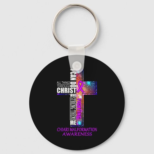 Chiari Malformation Awareness Shirt - Christmas Gi Sleutelhanger (Voorkant)