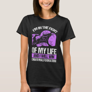 Chiari Malformation Awareness Win Paars Ribbon T-shirt