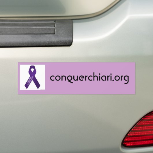 Chiari Malformation, conquerchiari.org Bumpersticker (Op auto)