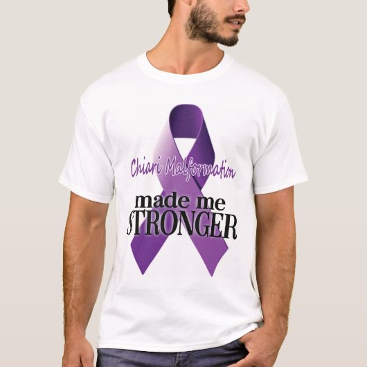 Chiari Malformation Made me Sterger mannen T-shirt (Voorkant)