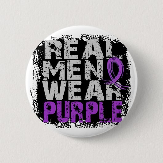 Chiari Malformation Real Mannen Draag Paars Ronde Button 5,7 Cm (Voorkant)