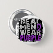 Chiari Malformation Real Mannen Draag Paars Ronde Button 5,7 Cm (Voorkant /achterkant)