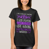 Chiari Malformation Warrior Awareness Ribbon T-shirt (Voorkant)