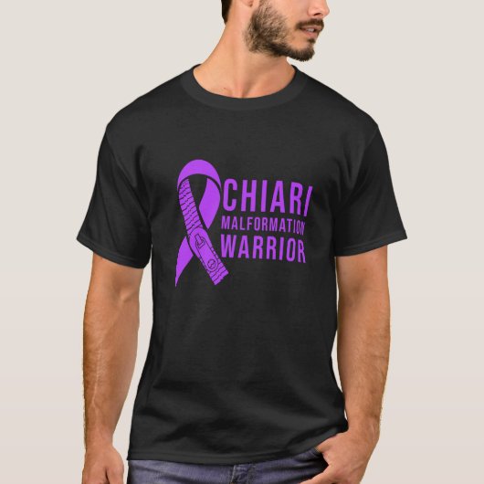Chiari Malformation Warrior Fight Survivor Awarene T-shirt (Voorkant)