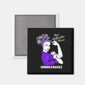 Chiari Malformation Warrior onbreekbaar Shirt Awar Magneet (Voorkant / Achterkant)