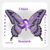 Chiari op vierkante Sticker (Voorkant)