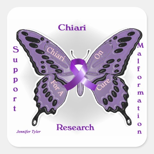 Chiari op vierkante Sticker (Voorkant)