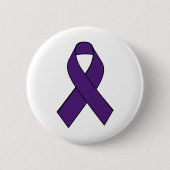 Chiari Paarse Awareness Ribbon Button (Voorkant)