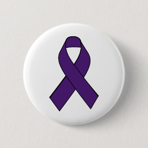 Chiari Paarse Awareness Ribbon Button
