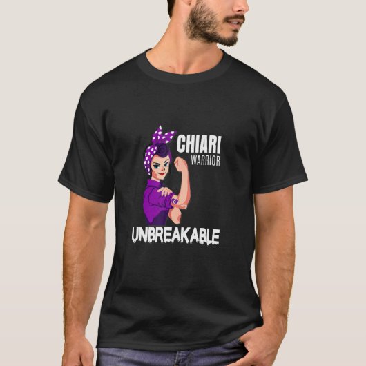 Chiari Warrior onbreekbaar bewustzijn T-shirt (Voorkant)