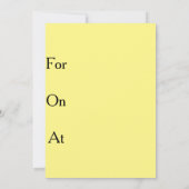 Chibby-feestuitnodigingen Kaart (Achterkant)