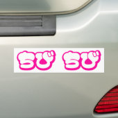 Chibi ちび Japans Nihongo Hiragana schrift Bumpersticker (Op auto)