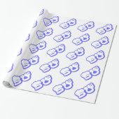 Chibi ち び Japans nihongo Hiragana script Cadeaupapier (Uitgerold)