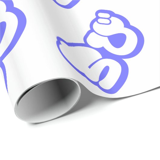 Chibi ち び Japans nihongo Hiragana script Cadeaupapier (Rol Hoek)