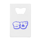 Chibi ち び Japans nihongo Hiragana script Creditkaart Flessenopener (Voorkant)